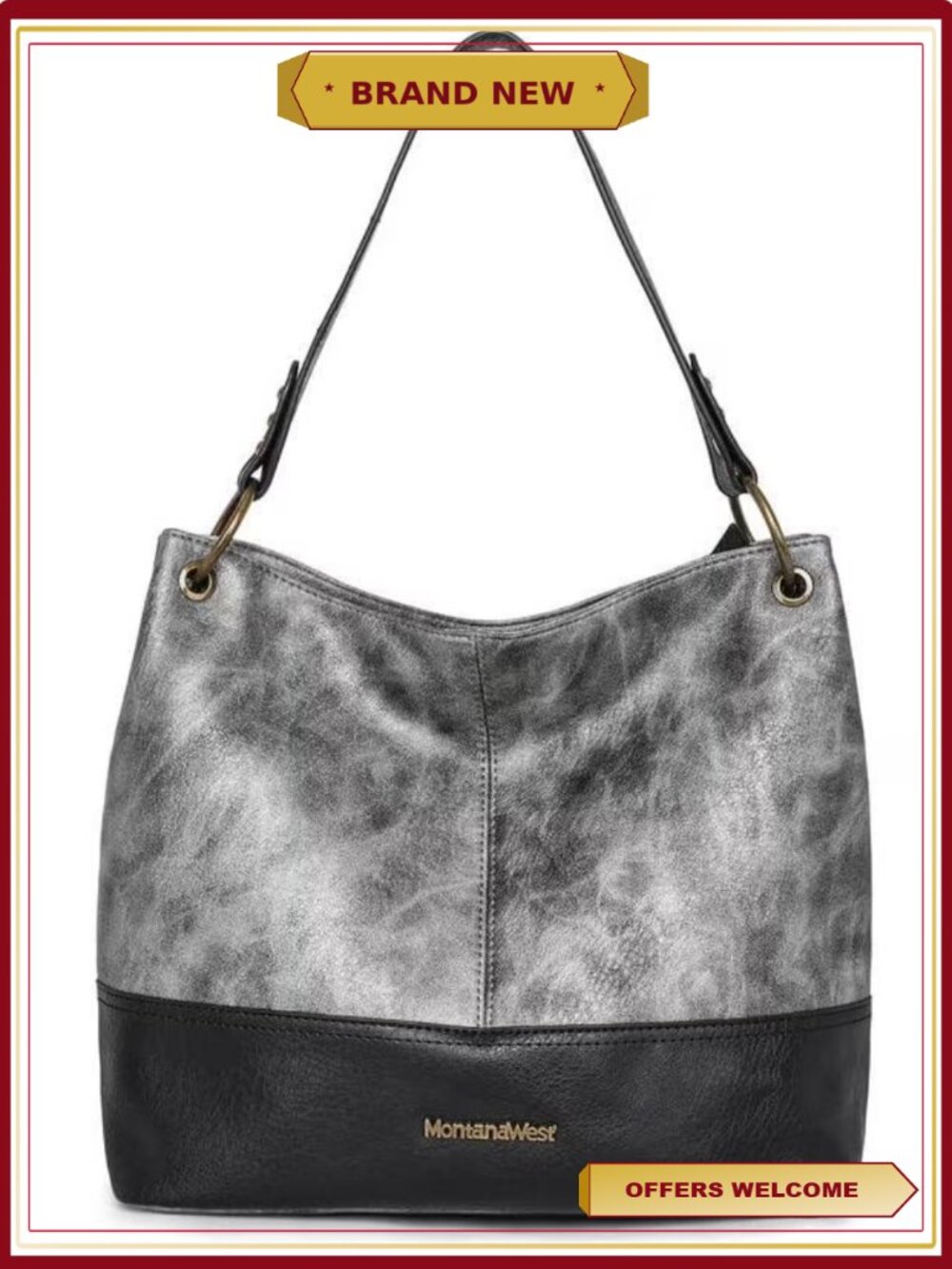 Women's Hobo Bag Top Handle Handbag with Zipper